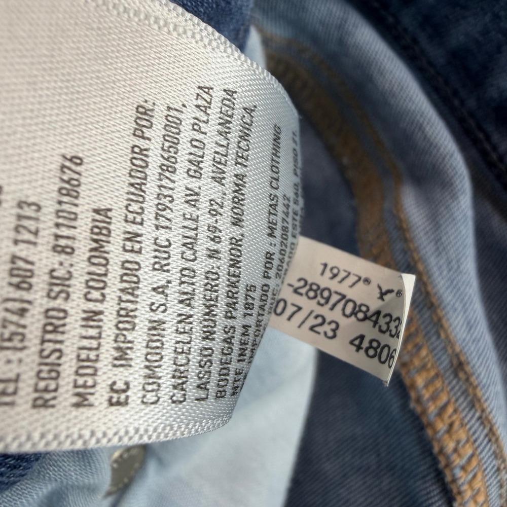 American Eagle Luxe Stretch Jeans Women Medium Short Light Blue High Rise Skinny - Picture 9 of 11
